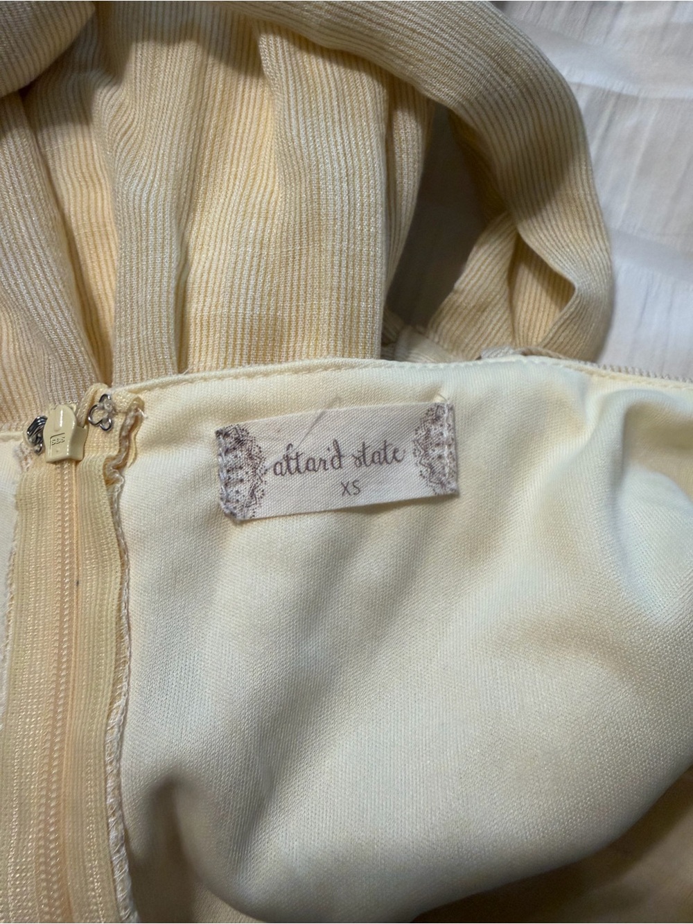 Altar'd State Pale Yellow Ribbed Sundress - Picture 3 of 3
